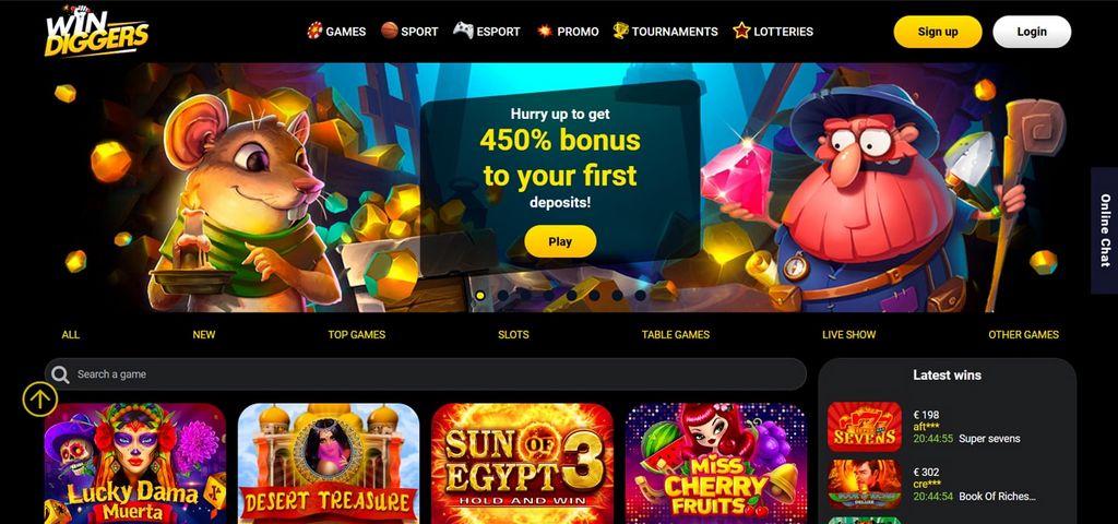 Online Casino Site Experience at Victory Diggers Gambling Establishment