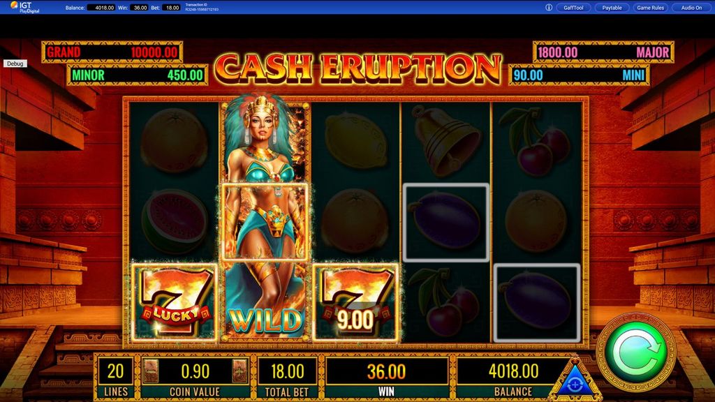 Play Cash Eruption Online Totally Free